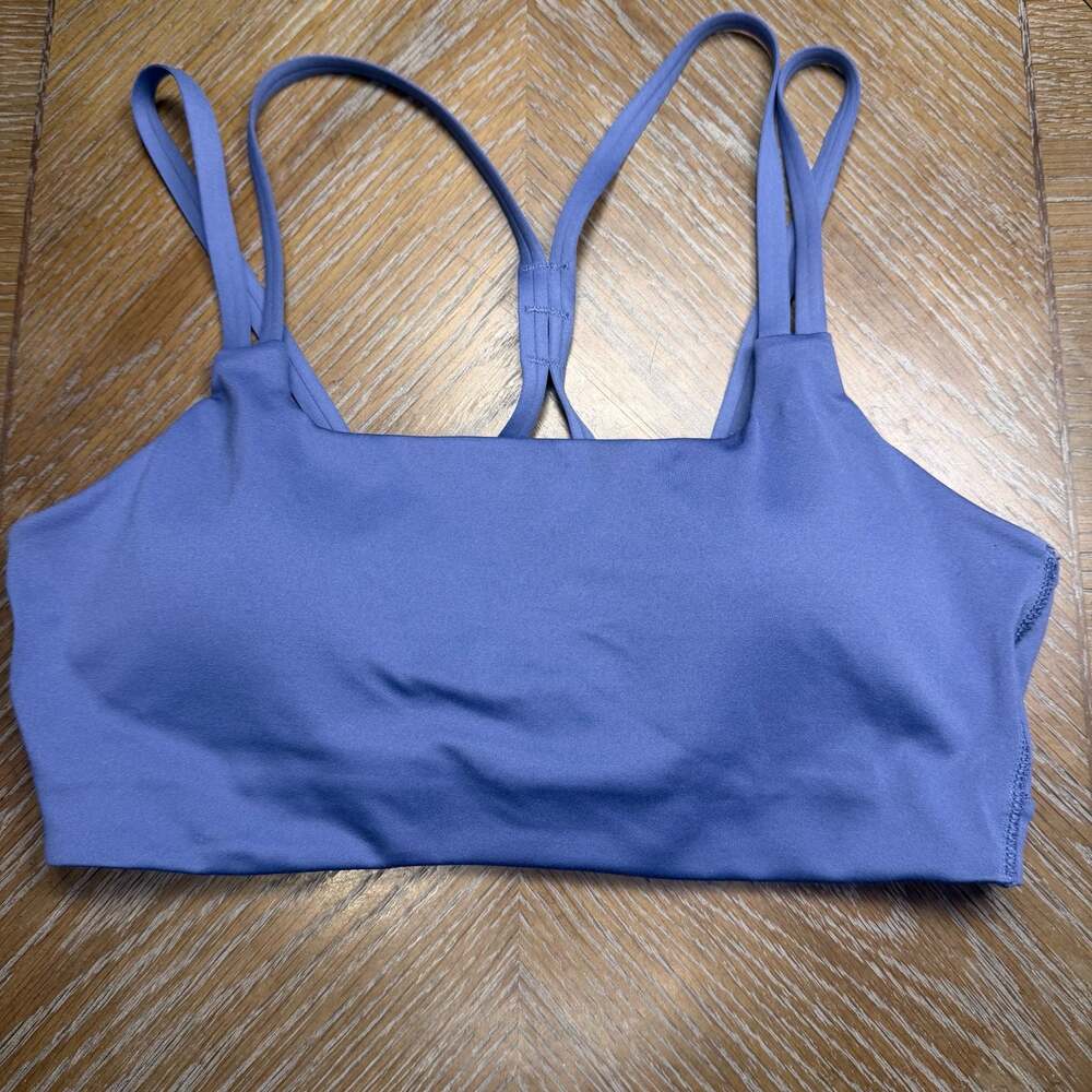 NWOT The North Face Women's Purple Strappy Back Athletic Sports Bra Medium